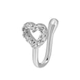 thumbnail image 4 of Clip On Nose Rings For Women Non-Pierced Nose Hoop Ring Adjust Nose Cuff, 4 of 9