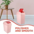thumbnail image 3 of SEWACC Slim Shape Pink Recycling Bin for Kitchen PP Plastic 1Set, 3 of 7