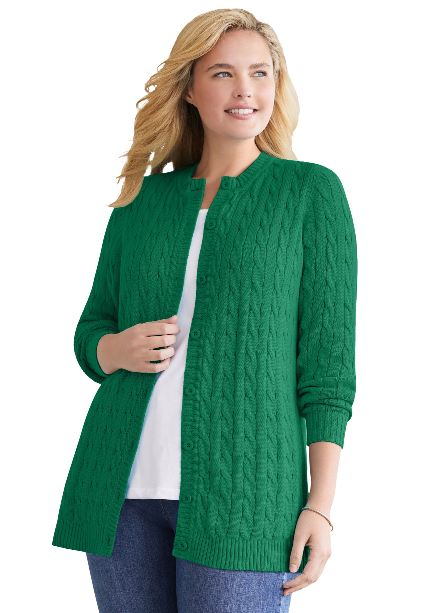 Woman Within Women's Plus Size Cotton 