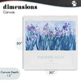 thumbnail image 4 of Stupell Industries Traditional Paradise Alley Purple Irises Canvas Art, 30 x 30, by Jadei Graphics, 4 of 8