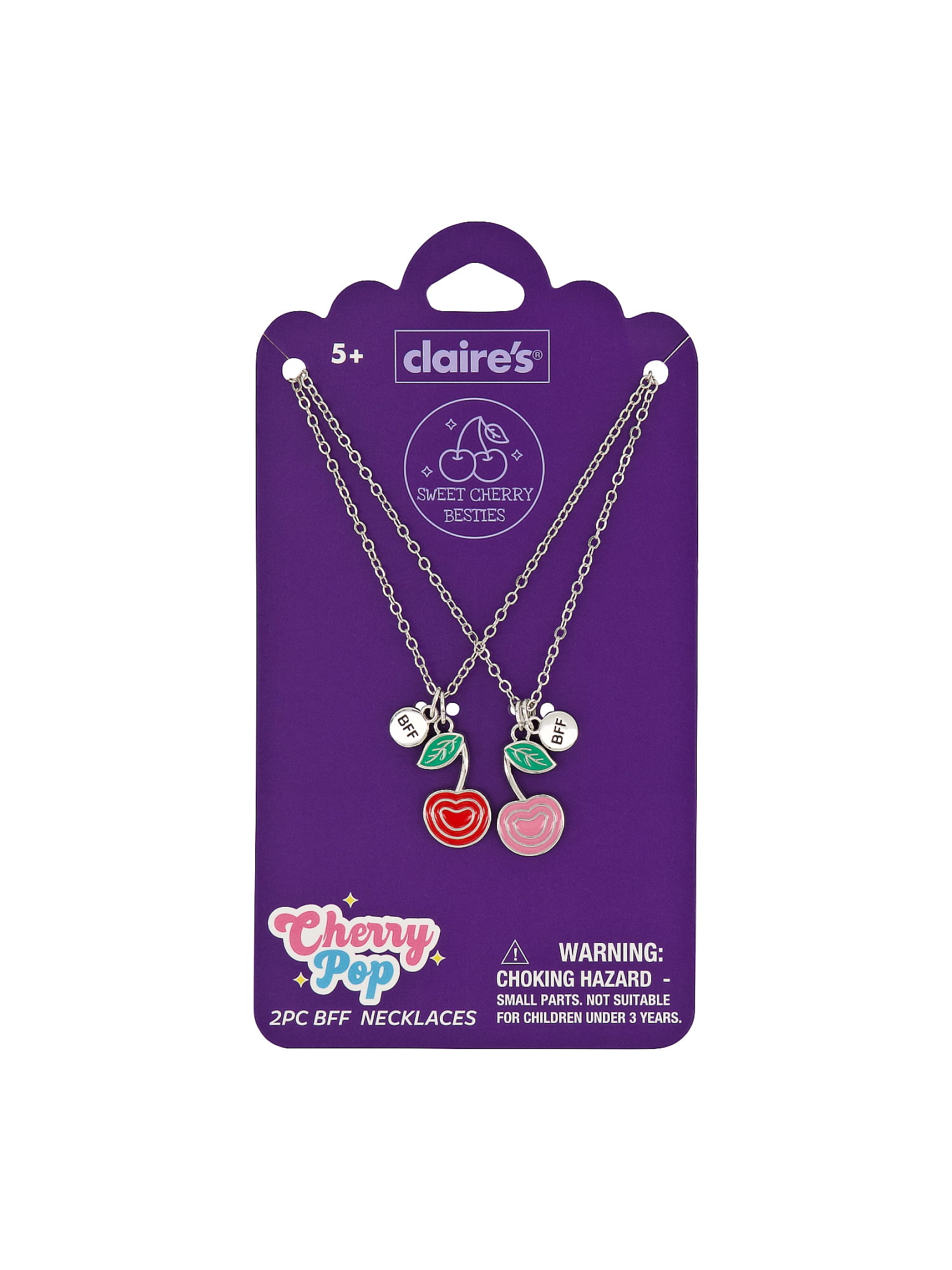 Claire's Best Friends Necklace Set - Cherry - Walmart.com