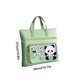 thumbnail image 3 of Bolso de Lona Pandas, Bolsa para Documentos de Gran Capacidad, Portátil, Impermeable, Verde, Organizador Multicapa Resistente a Desgarros | Uso Diario En La Oficina, El Estudio y Los Viajes, 3 of 6