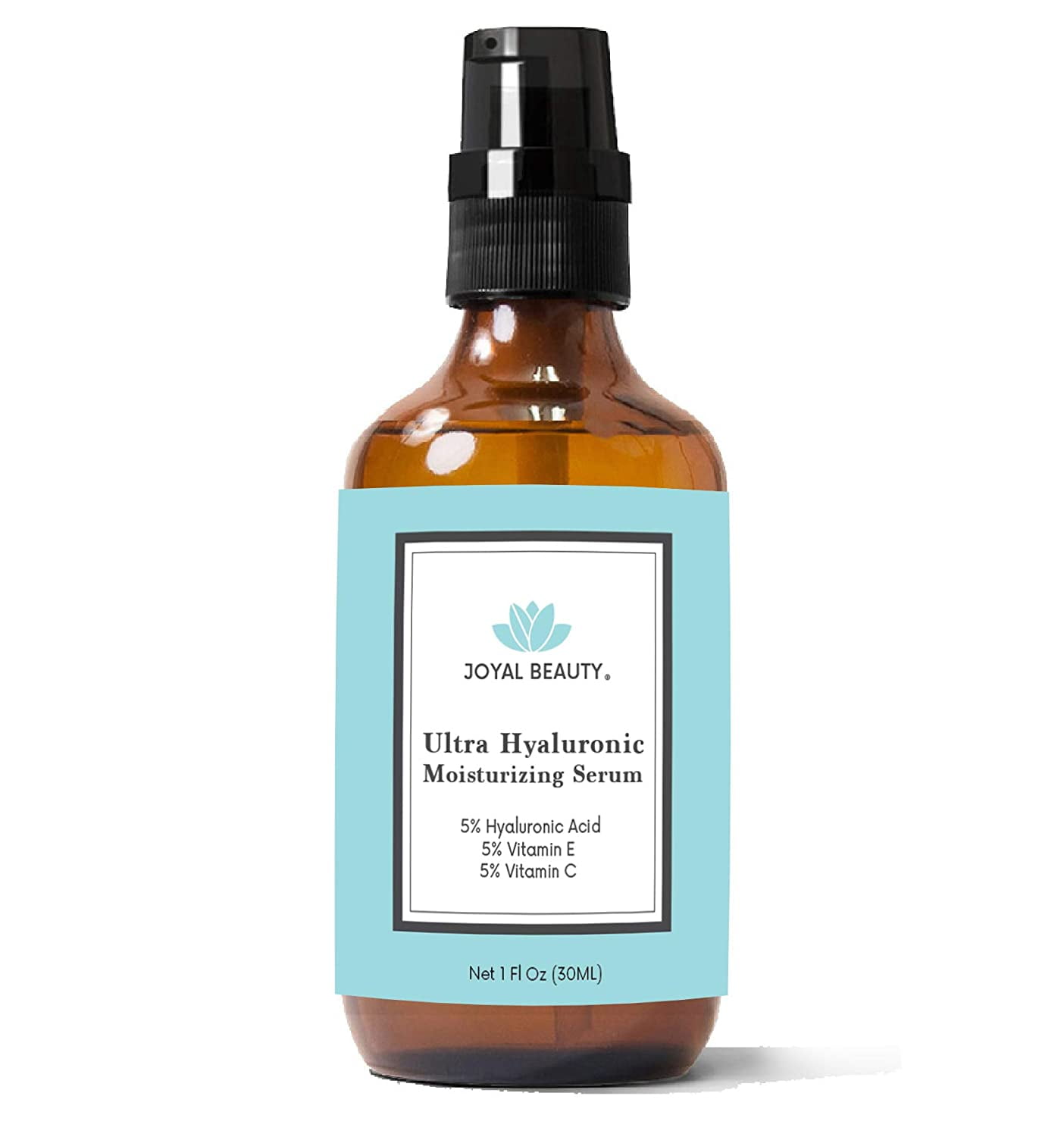 Joyal Beauty Ultra Hyaluronic Acid Serum With Vitamin C Vitamin E Witch Hazel. Best Natural Organic Moisturizing Face Skin Serum for Fresher Pump and Younger Look
