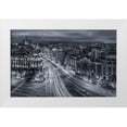 thumbnail image 1 of De La, Javier 32x22 White Modern Wood Framed Museum Art Print Titled - Madrid City Lights, 1 of 4