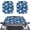 Blue Hibiscus Floral, variant on XYZCANDO Art Eyes Stars Block UV Rays Window Shades For Car for Sedan Cars UV Block Protector Car Windshield Sun Shade