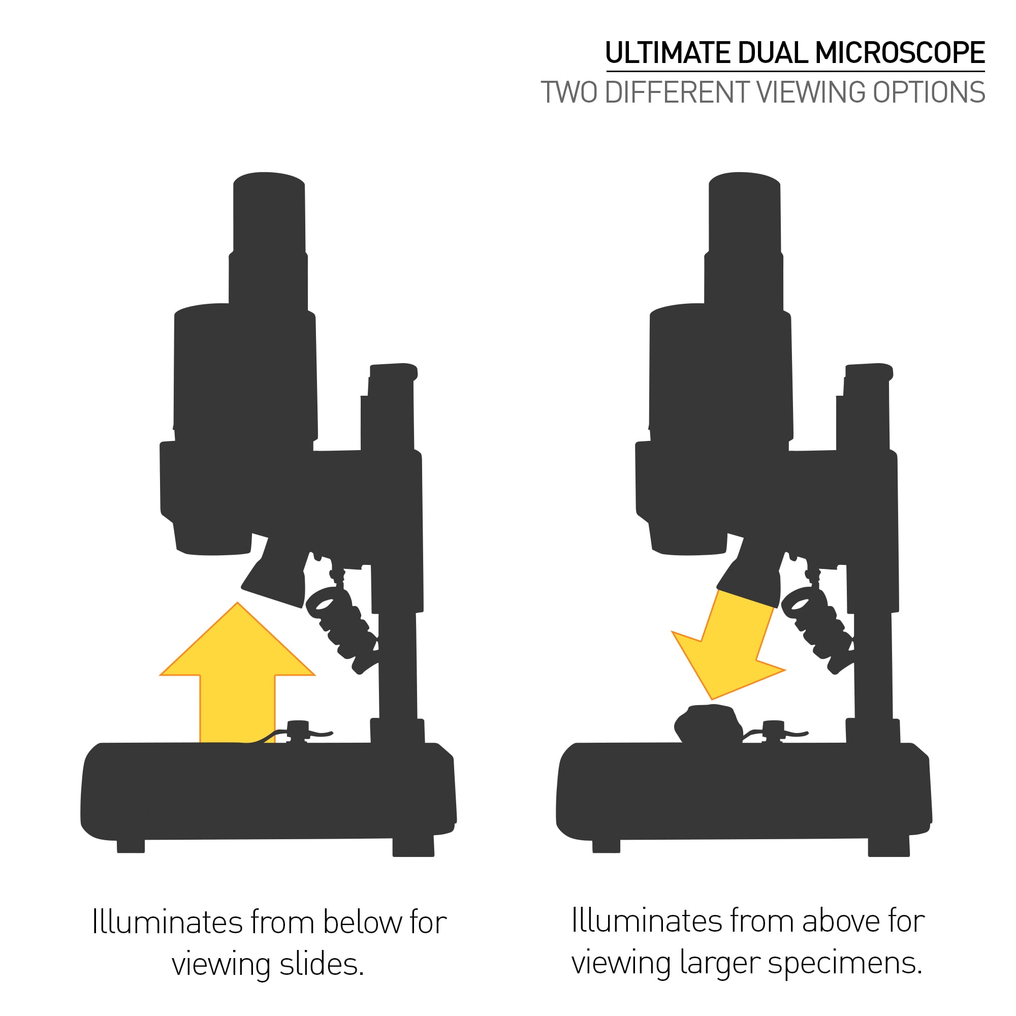 Microscope by National Geographic - Dual Purpose Illumination and