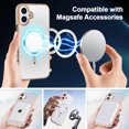 thumbnail image 7 of for iPhone 16 Plus Case Magnetic Ultra Slim Plating Design, TPU + PC Hybrid Shockproof Anti-Scratch Back Cover, Lightweight Drop Protective Phone Case Cover for iPhone 16 Plus, White, 7 of 7