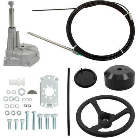 labwork 15 Feet Boat Rotary Steering System Replacement for Yamaha Suzuki Honda Mercury Yachts Fishing Boats