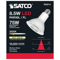 Satco S22214 LED PAR30L Light Bulb 8.5W 120V 3000K 700L E26 Medium Base Dimmable (6 Pack)