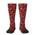 thumbnail image 2 of Picia Women Crew Soft Moisture-wicking Socks Tomato Pattern Design Cotton Socks, One Size fit All, 2 of 9