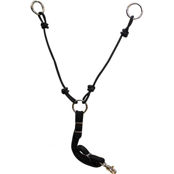 Showman Nylon Adjustable Training Fork (Black)