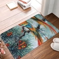 thumbnail image 4 of Sikiie Exotic Birds Forest Print Flannel Anti-slip Floor Mat 16x24in, Thickened Dustproof Entrance Door Mat Floor Mat for Kitchen, Bathroom, Laundry Room, 4 of 7