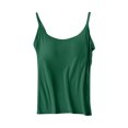 thumbnail image 3 of Tbopshirt Undershirts for Women Plus Size Maternity Shapewear Adjustable Spaghetti Strap Camisole with Built in Padded Bra Adjustable Strap Sleeveless Tank Top, 3 of 5