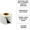 Thermal Transfer Labels 4 x 6", Pack of 4000 White Block Out Thermal