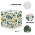 thumbnail image 3 of Foldable Fabric Storage Bin Home Cubes Clothing Organizer Bins Large Collapsible Box Basket for Home Organizer Colorful Turtles and Birds Pattern, 3 of 7