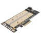 thumbnail image 3 of Tarjeta adaptadora PCI-E B-key+M-key M.2 NGFF+NVME Interfaz NGFF SSD Convertidor de disco duro, 3 of 5