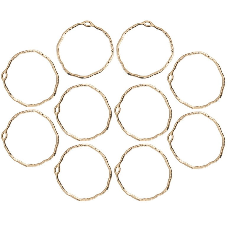 Bezels for Resin Jewelry Making 10pcs Open Bezel Pendant Hollow Frame Charms for UV Resin Crafts DIY Jewelry Making, Adult Unisex, Size: 15x12x2CM