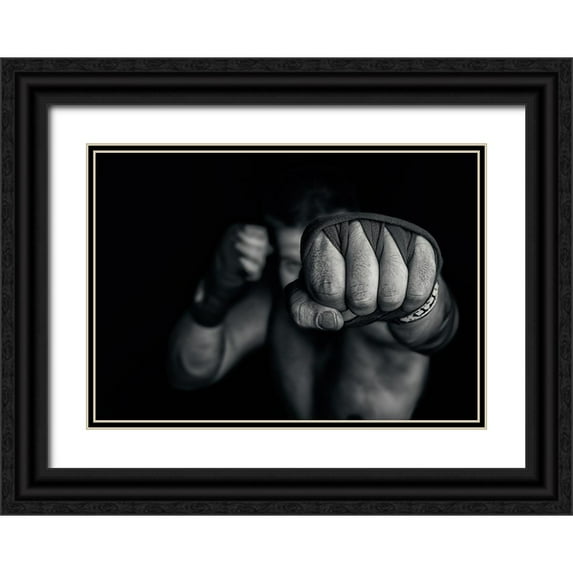 Vrican, Adrian 14x11 Black Ornate Wood Framed with Double Matting Museum Art Print Titled - left wing