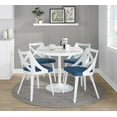 thumbnail image 2 of LumiSource White Dakota-Charlotte Dining Set - 5 Piece, 2 of 5