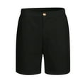 thumbnail image 4 of DDAPJ pyju Mens Cotton Chino Shorts Flat Front Stretch Golf Shorts Summer Casual Short Shorts with Pockets Black XXL, 4 of 5