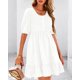 thumbnail image 4 of Vestido BTFBM Spring Empire Cintura para Mujer 2025 Verano Blanco, 4 of 9