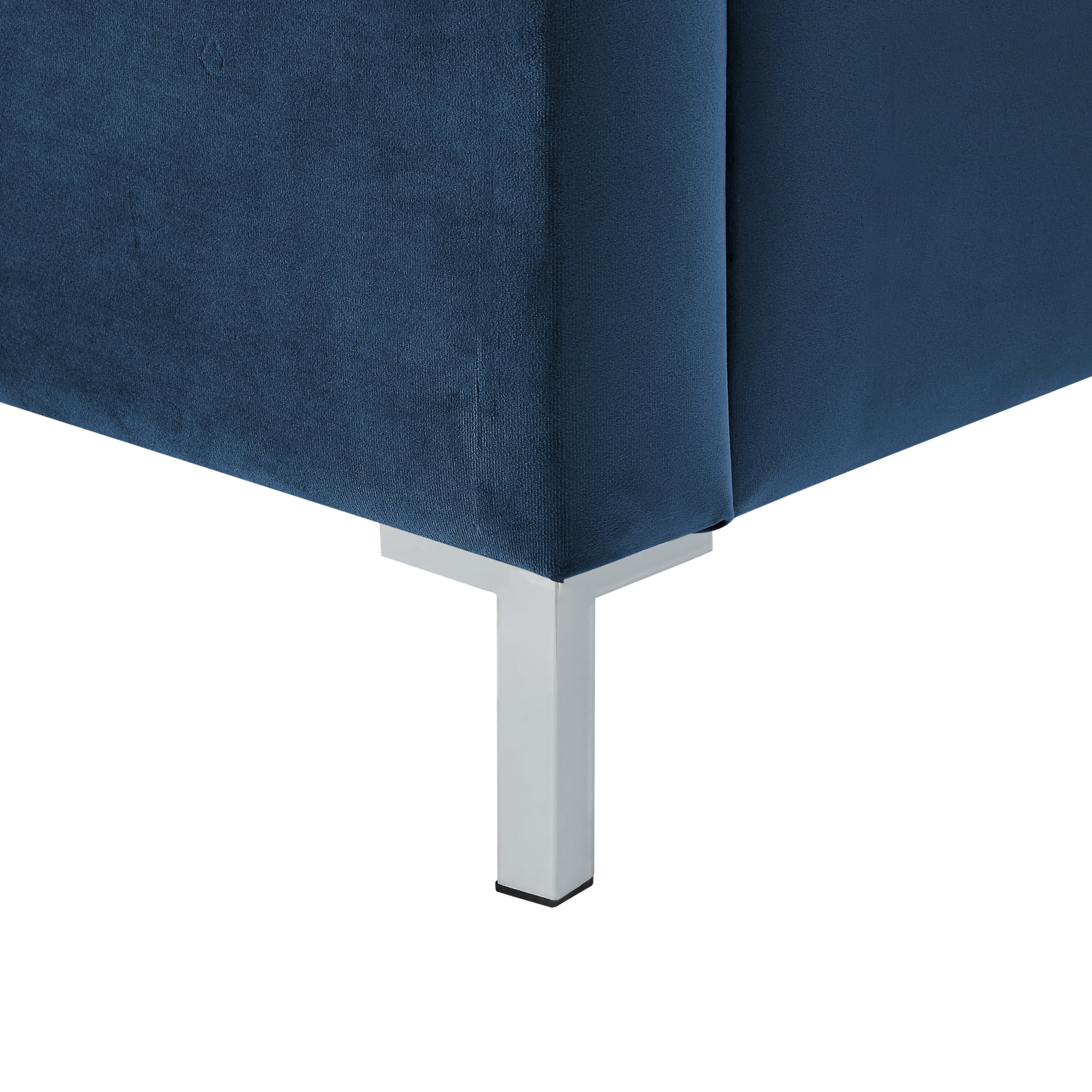 Inspired Home Reese Velvet Upholstered Platform Bed