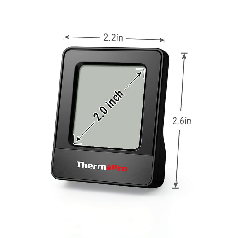 ThermoPro TP49 Mini Hygrometer Weather Station Black White Digital Room  Thermometer Hygrometer Temperature Humidity Monitor