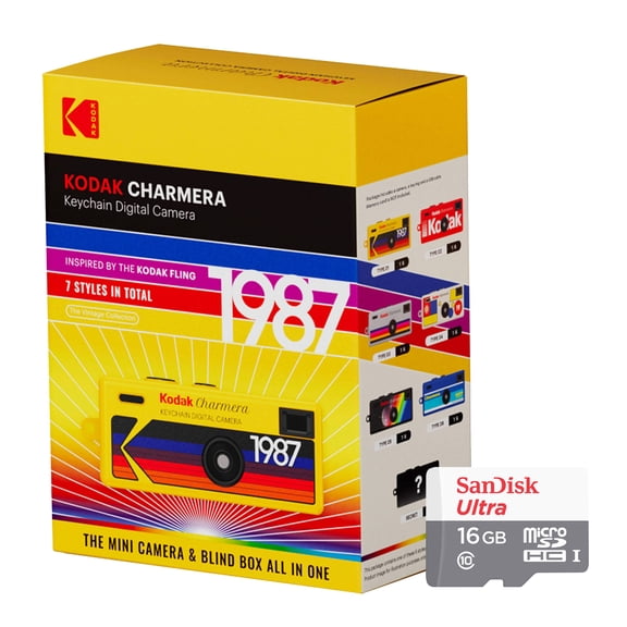 Llavero Kodak Charmera para cámara digital con tarjeta de memoria de 16 GB