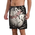 thumbnail image 2 of Pofeuu Baseball Breaking Glass Prin Men's Swim Trunks Quick Dry Bathing Suit Swimming Board Shorts Mesh Lining Beach Swimwear-Medium, 2 of 6