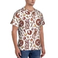 thumbnail image 2 of Bixox Men's Rabbit And Egg Printed Short Sleeve Skinny Athletic T-Shirt, 2 of 6