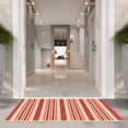 thumbnail image 4 of Safavieh Courtyard Aaron Striped Indoor/Outdoor Area Rug, Beige/Red, 2' x 3'7", 4 of 12