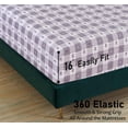 thumbnail image 4 of RUVANTI Flannel Sheets King Size - 100% Cotton Brushed King Size Sheets Set - Deep Pockets 16 Inches Bed Sheets - All Seasons Breathable & Extra Soft - Warm & Cozy, 4 Piece, Snow Stroke, 4 of 8