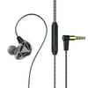 F5 6D Earphone 3.5mm Sport Headphones Stereo Bass Metal Wired Gaming Earphones with Mic In-Ear Headset