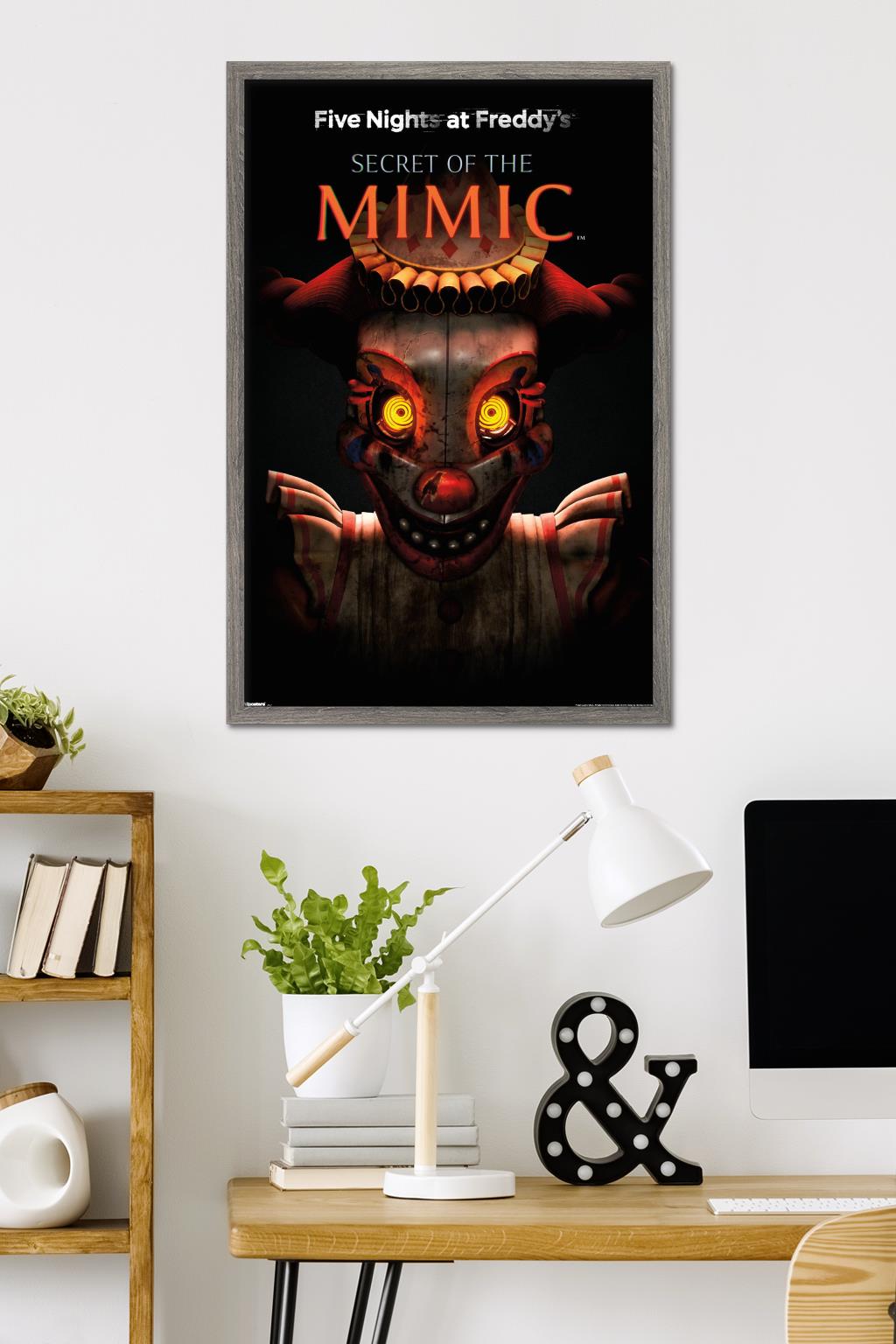 Five Nights At Freddy's: Secret of the Mimic (2025) - Cover Wall Poster, 22.375" x 34" Framed