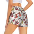 thumbnail image 3 of Bixox Women's London Landmark1 pattern 2 in 1 Running Shorts - Lightweight Athletic Workout Gym Yoga Shorts Liner with Pockets - XX-Large, 3 of 5
