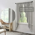 thumbnail image 6 of VHC Brands Burlap Dove Grey Farmhouse Curtains Prairie Long Panel Set of 2 84x36x18, 6 of 7