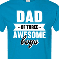 thumbnail image 4 of Inktastic Father's Day Dad of 3 Awesome Boys T-Shirt, 4 of 5