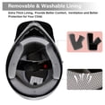 thumbnail image 3 of TCMT DOT Motorcycle Helmet for Kids Carbon Fiber with Goggles & Gloves for Atv Mx Motocross Offroad Street Dirt Bike Youth XL Size, 3 of 12