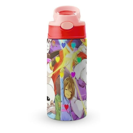 

Chracters Game Undertale Kid s Insulated Water Bottle With Straw Vacuum Stainless Steel Cup Leak-Proof Toddler Thermoses Children Water Cup