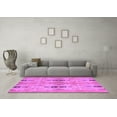 thumbnail image 3 of Ahgly Company Indoor Round Abstract Purple Modern Area Rugs, 4' Round, 3 of 4