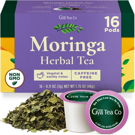 Gya Tea Co Moringa Herbal Tea K Cup (16 Pods)