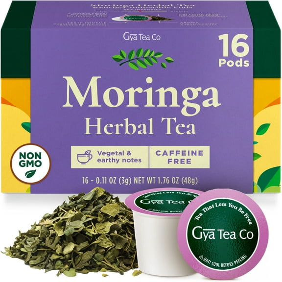 Gya Tea Co Moringa Herbal Tea K Cup (16 Pods)