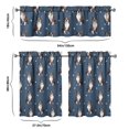 thumbnail image 6 of Dog Print Kitchen Curtains 36 Inch Short - 3 Panel Set, Cute Puppy & Floral Design, Rod Pocket Pet Lover Curtains 100% Polyester, Paw & Bone Pattern for Kitchen, Living Room, Bedroom, Easy Wash, 6 of 6