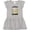 AC-Heather Grey, variant on Cute Sloth I Love My Grammy with Green Leaves Girls Toddler Dress