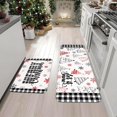 thumbnail image 2 of Christmas Kitchen Rugs Set of 2, Christmas Tree Kitchen Mats for Floor Xmas Snowflake Anti Fatigue Christmas Rug, Washable Floor Mat for Christmas Kitchen Decor, 18'''' x 30''''+18'''' x 48'''', 2 of 6