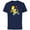 Navy, variant on The Simpsons Bart Cherub Slingshot Cupid - Short Sleeve Cotton T-Shirt for Adults - Customized-Red