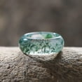 thumbnail image 3 of Natural Moss Agate Ring for Women & Men Natural Green Gemstone Rings Agate Jewelry Gift, 3 of 6