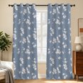 thumbnail image 6 of Tchckioa Boho Blue Blackout Curtains for Bedroom,42x96 Inch Privacy Protection Grommet Window Drapes,2 Panels, 6 of 9
