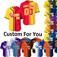 thumbnail image 2 of Camisetas de béisbol personalizadas para hombre, camisetas de sublimación en blanco, camisetas de entrenamiento de béisbol con nombre y equipo, uniformes deportivos, ropa de talla grande para hombre, 2 of 5