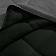 thumbnail image 5 of Bare Home Goose Down Alternative Reversible Comforter, Oversized Queen, Black/Gray, 5 of 6